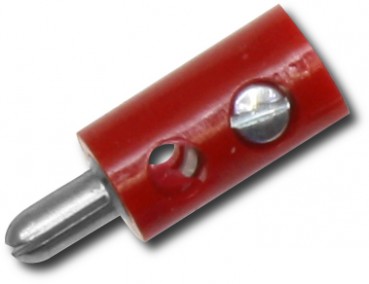 Zwerg Stecker 2,6mm rot
